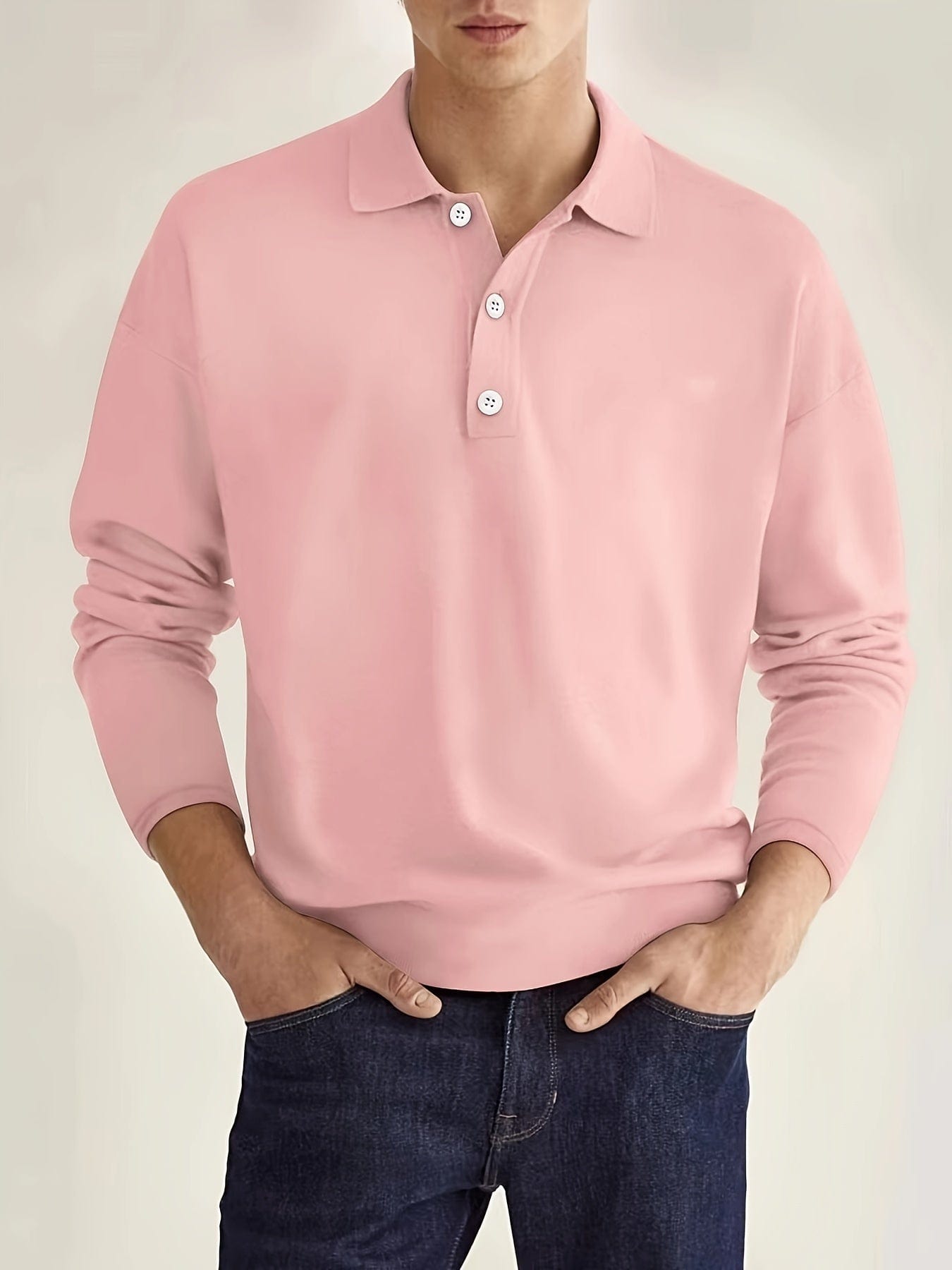 Théo｜Herenpoloshirt met lange mouwen