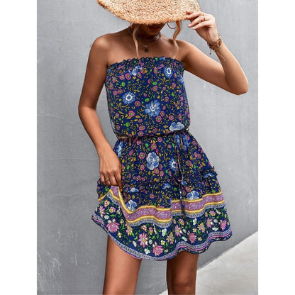 Sienna™ Bohemian Frill Trim Strapless Dress