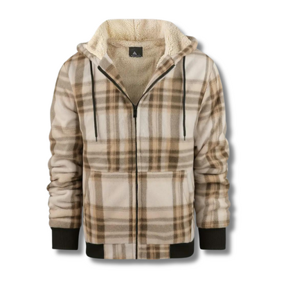 Dereck - Classic Plaid Zip Up Jacket