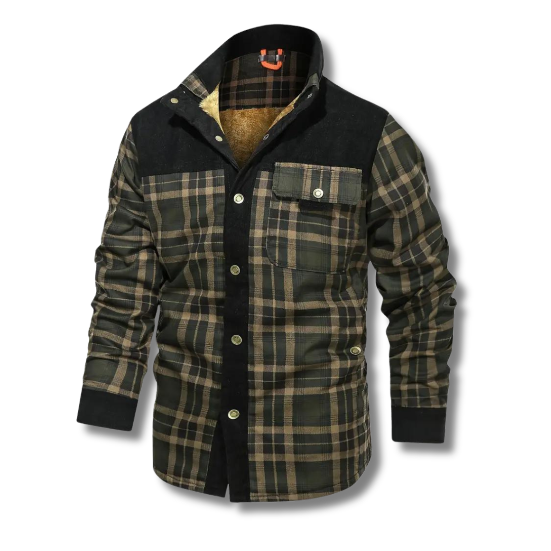 Lorenzo - Retro Plaid Fleece Coat