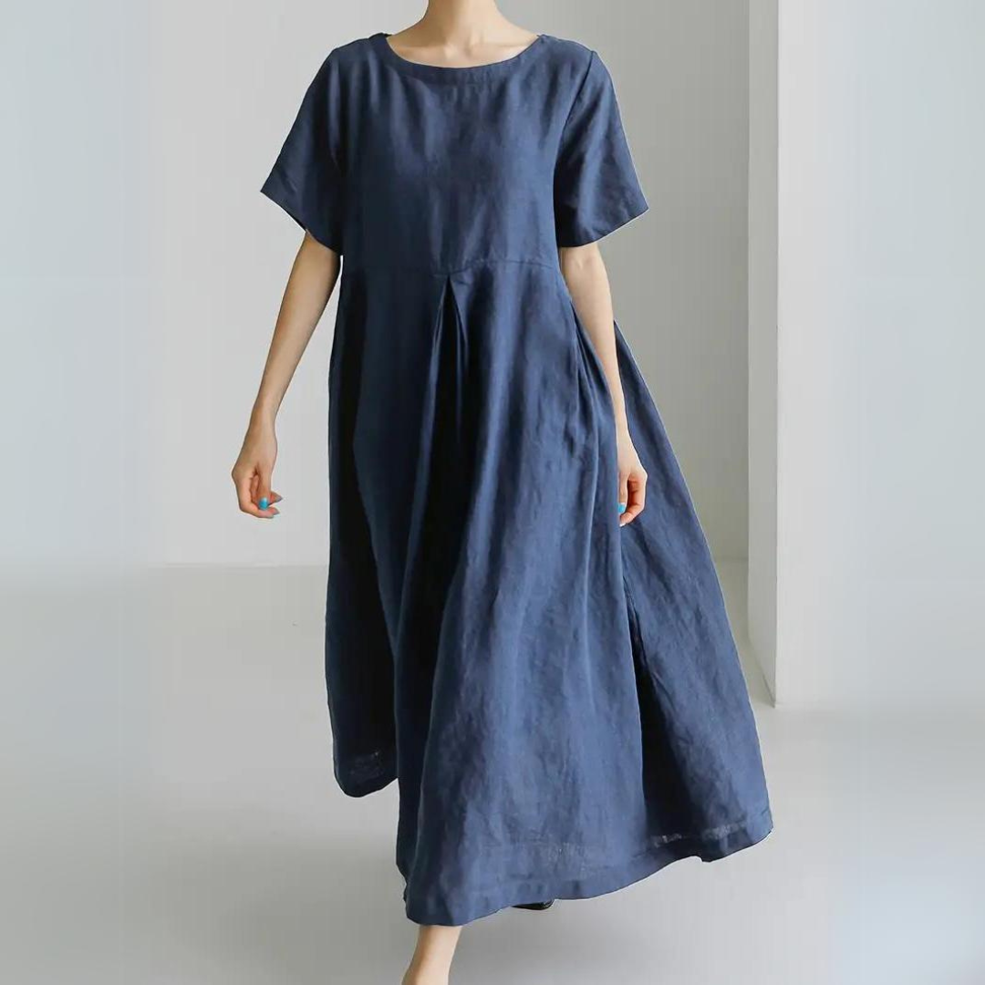 Aspen - Relaxed Crew Neck Dress