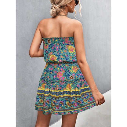 Sienna™ Bohemian Frill Trim Strapless Dress