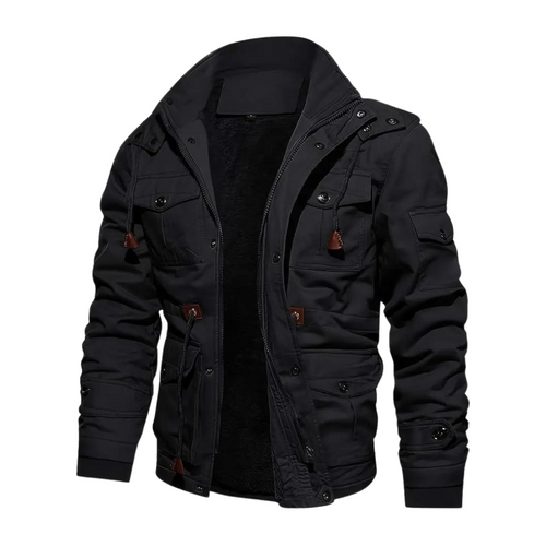 Talon - Warm Fleece Hooded Cargo Jacket