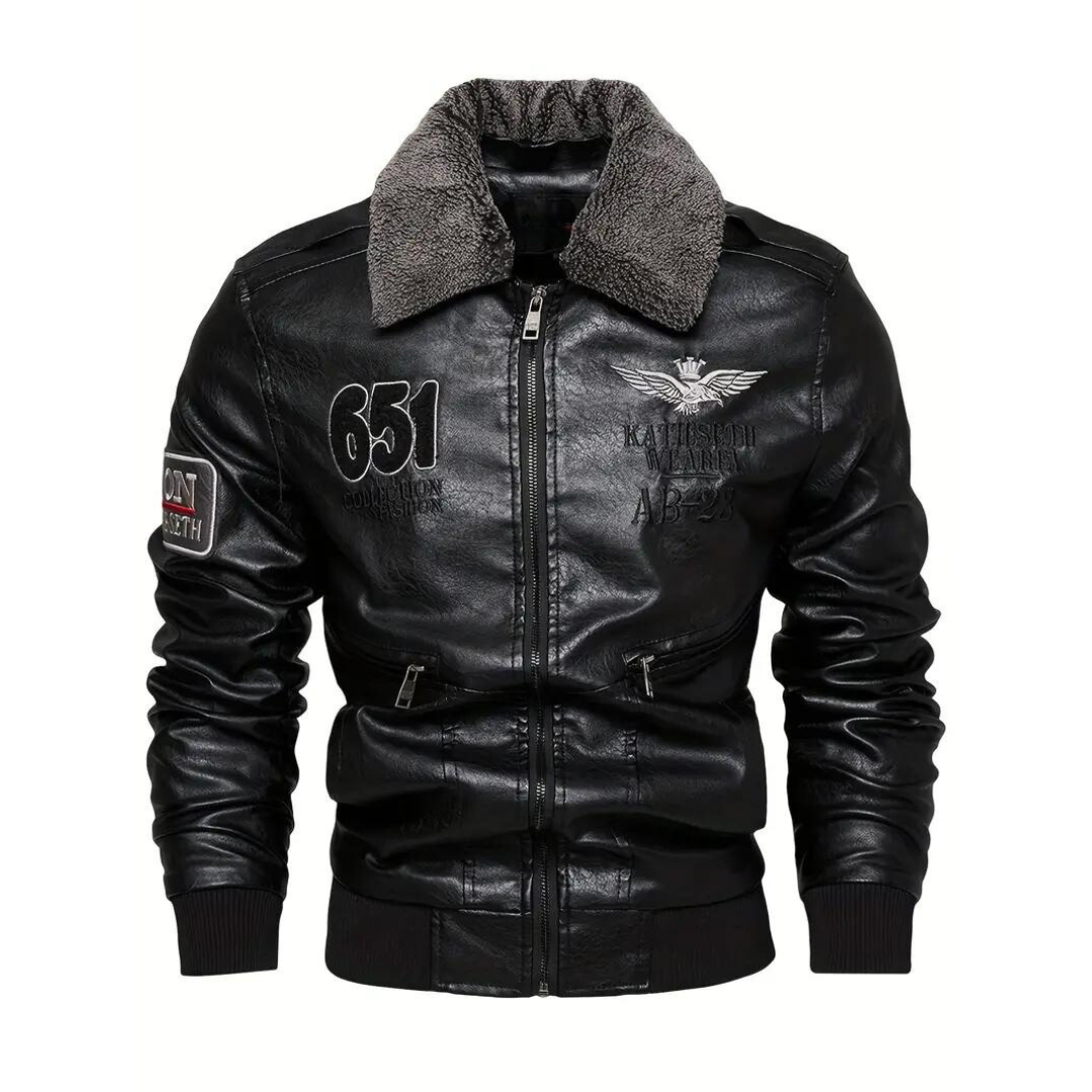 Godfrey - Leather Bomber Jacket