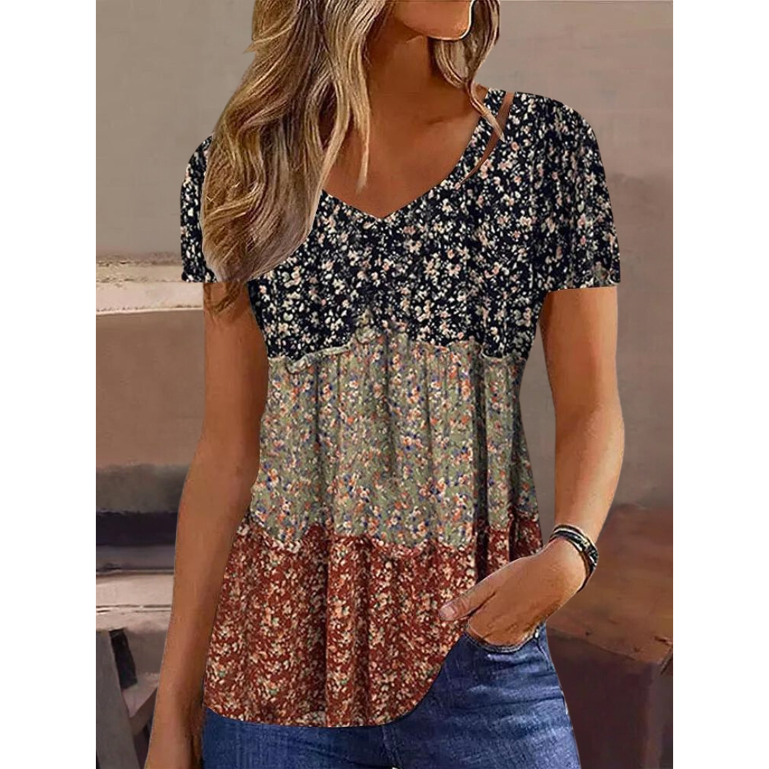 Luna™ Boho Chic Short Sleeve Top.