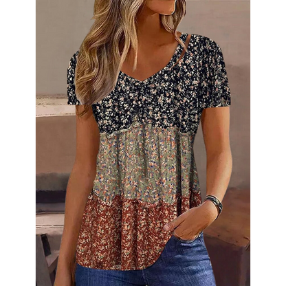 Luna™ Boho Chic Short Sleeve Top.