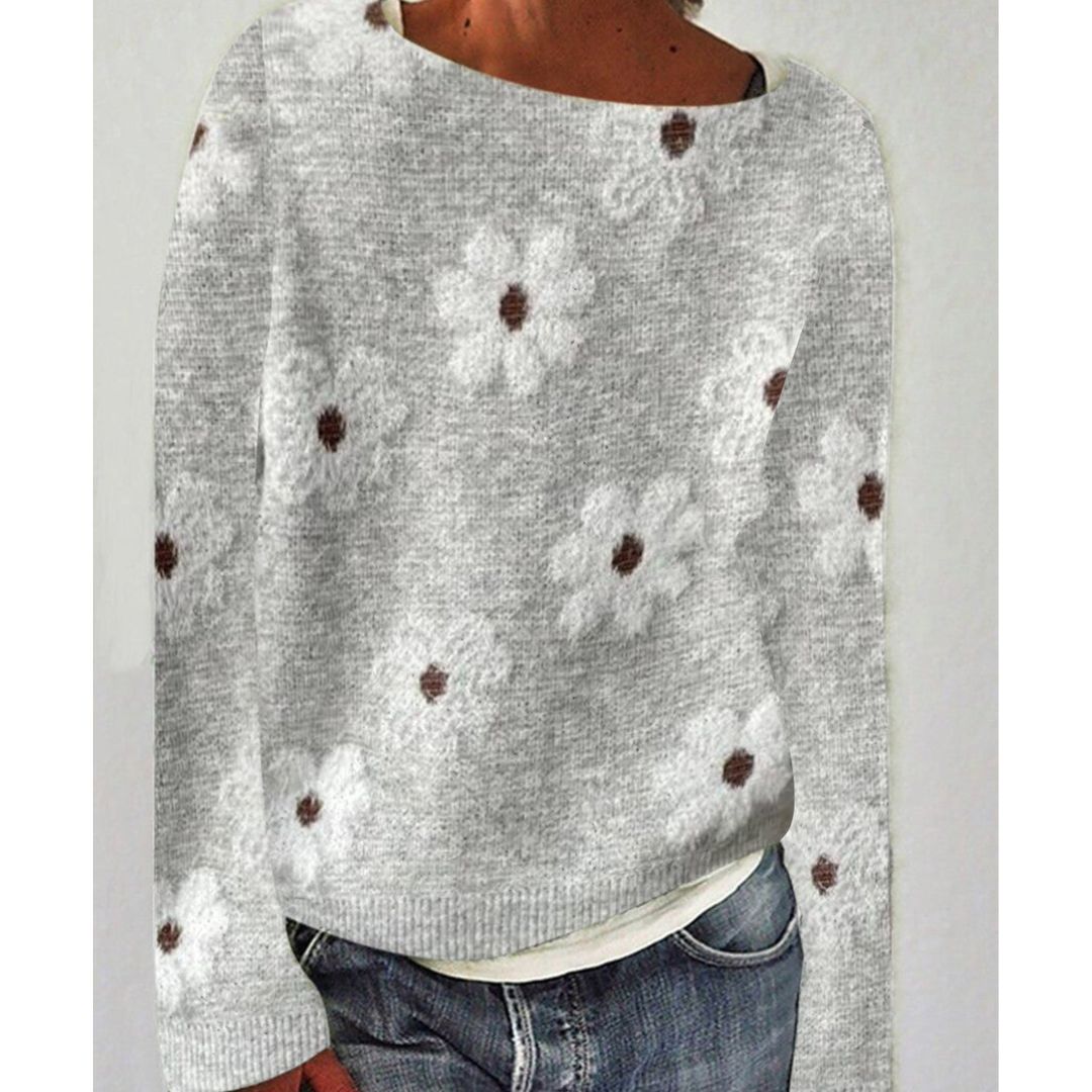 Fashionista's Print Long Sleeve Sweater