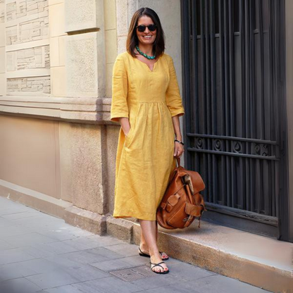 Rosvia - Casual Linen Dress