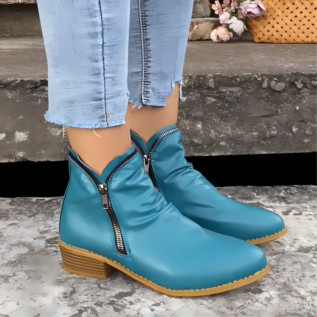 Nisi - Stylish Block Heel Boots