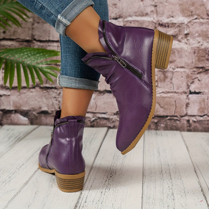 Nisi - Stylish Block Heel Boots