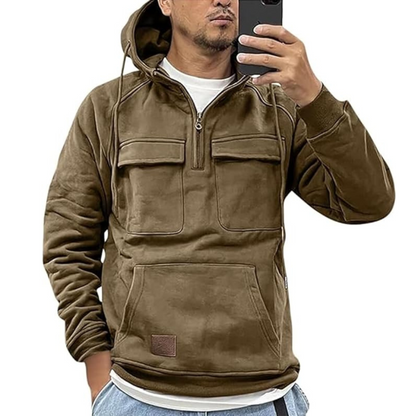 Wesley - Fleece Lined Quarter Zip Hoodie