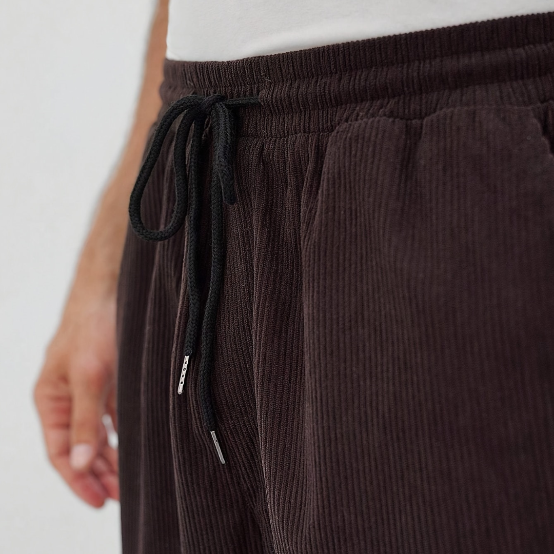 Calvin - Casual Corduroy Tapered Trousers