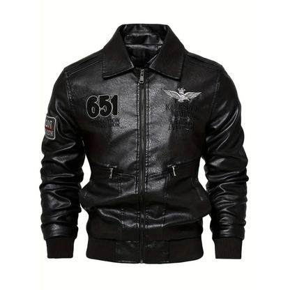 Godfrey - Leather Bomber Jacket