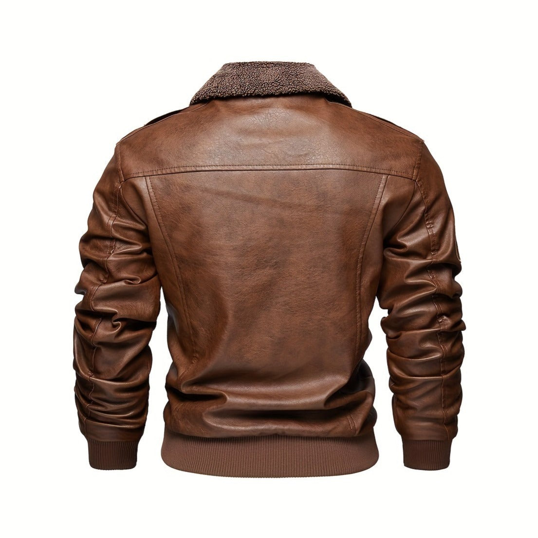 Godfrey - Leather Bomber Jacket