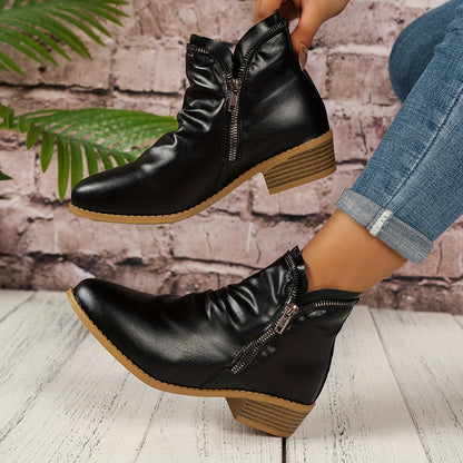 Nisi - Stylish Block Heel Boots