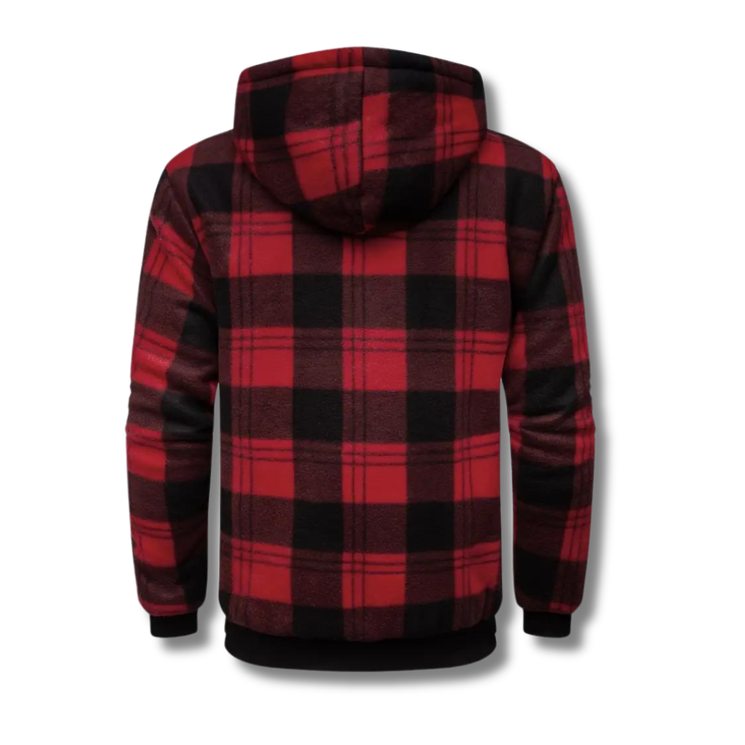 Dereck - Classic Plaid Zip Up Jacket