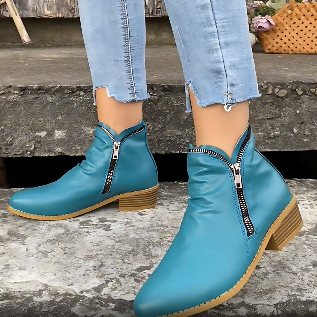 Nisi - Stylish Block Heel Boots