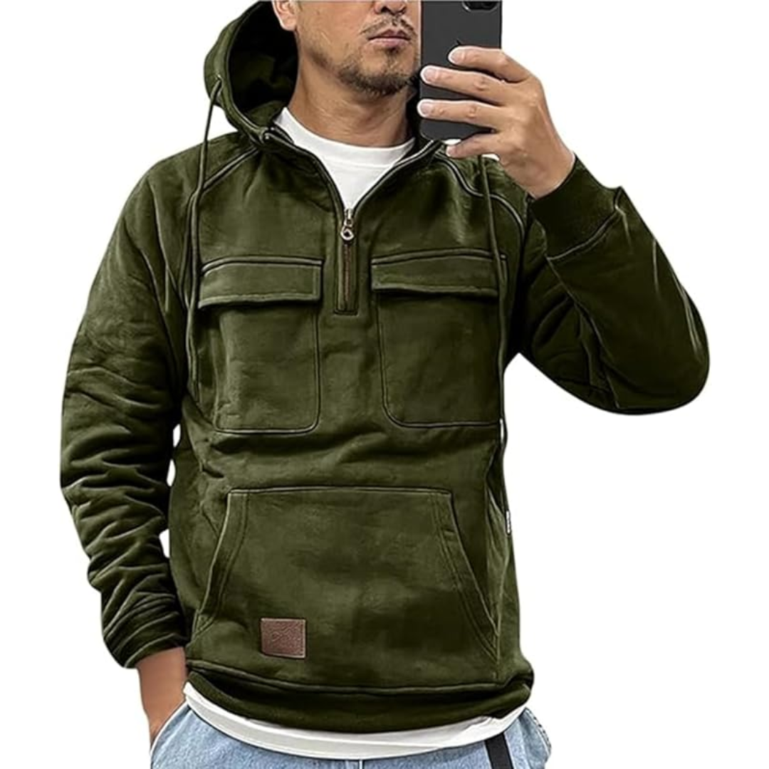 Wesley - Fleece Lined Quarter Zip Hoodie