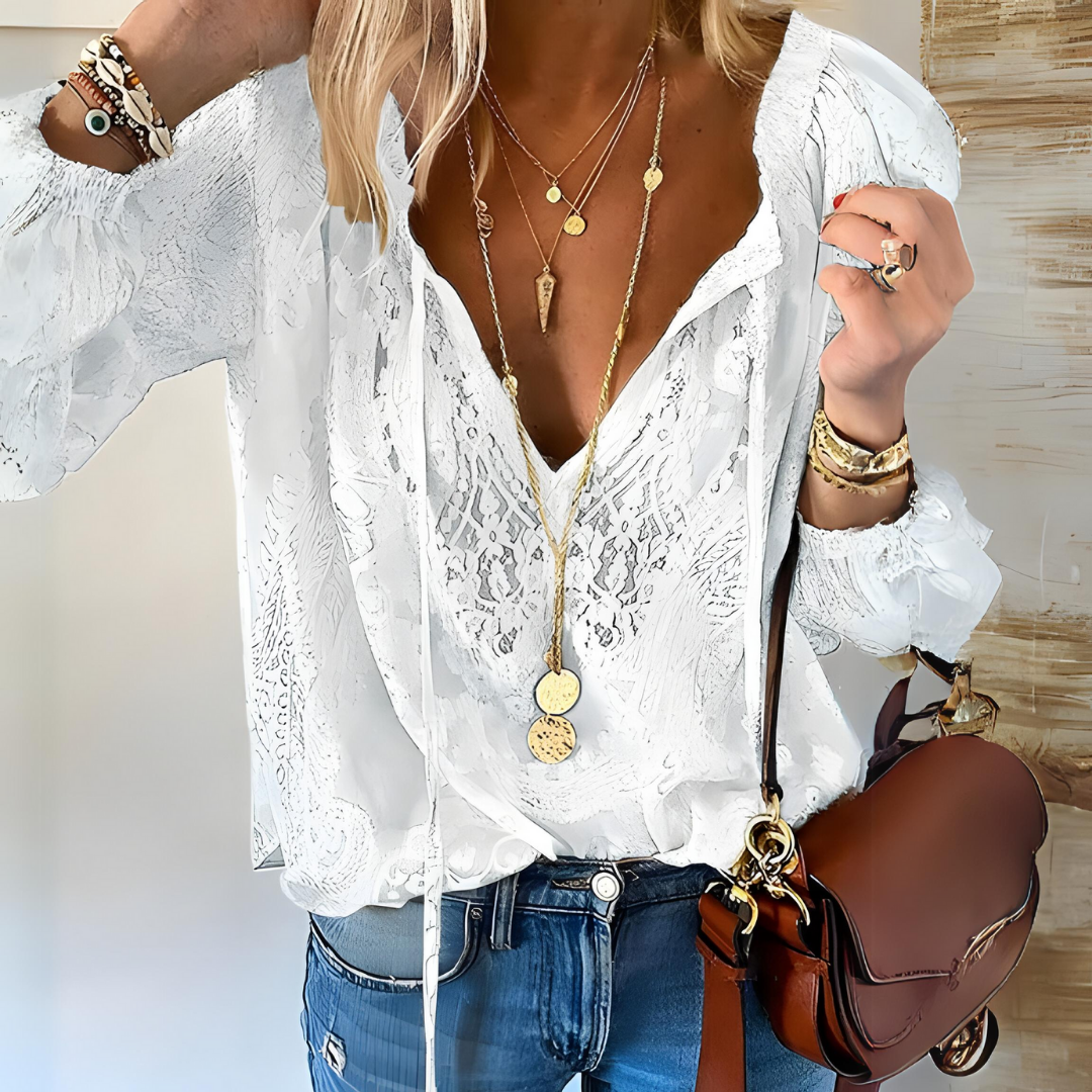 Jojo Crocheted Boho Blouse