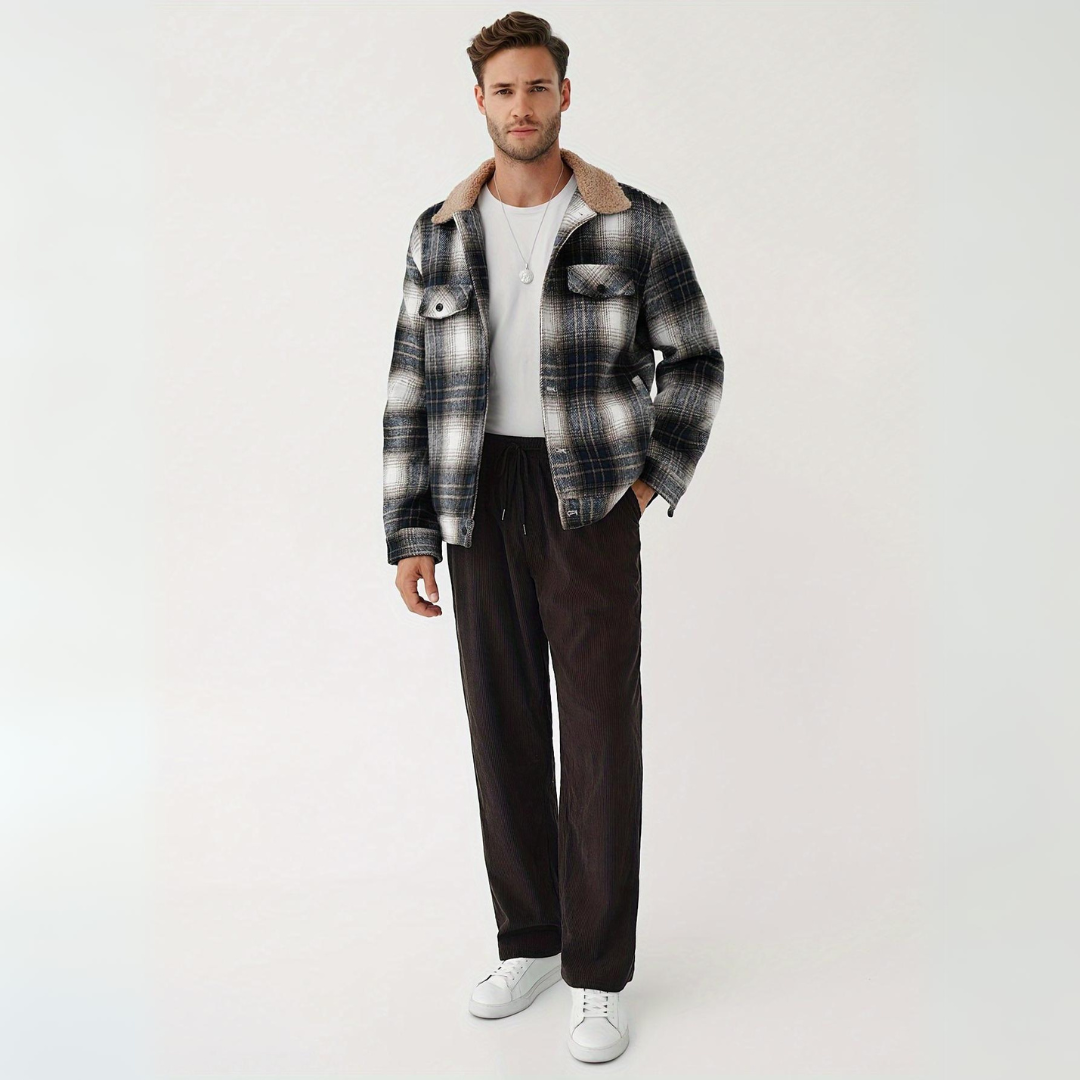 Calvin - Casual Corduroy Tapered Trousers