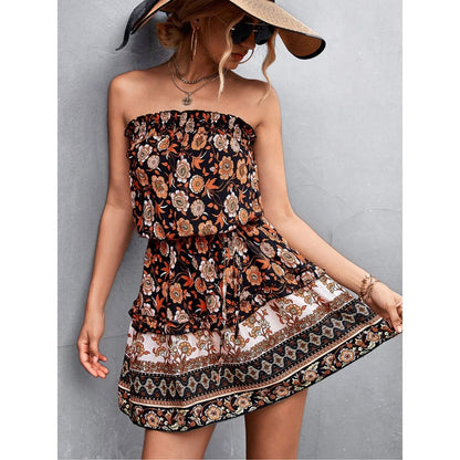 Sienna™ Bohemian Frill Trim Strapless Dress