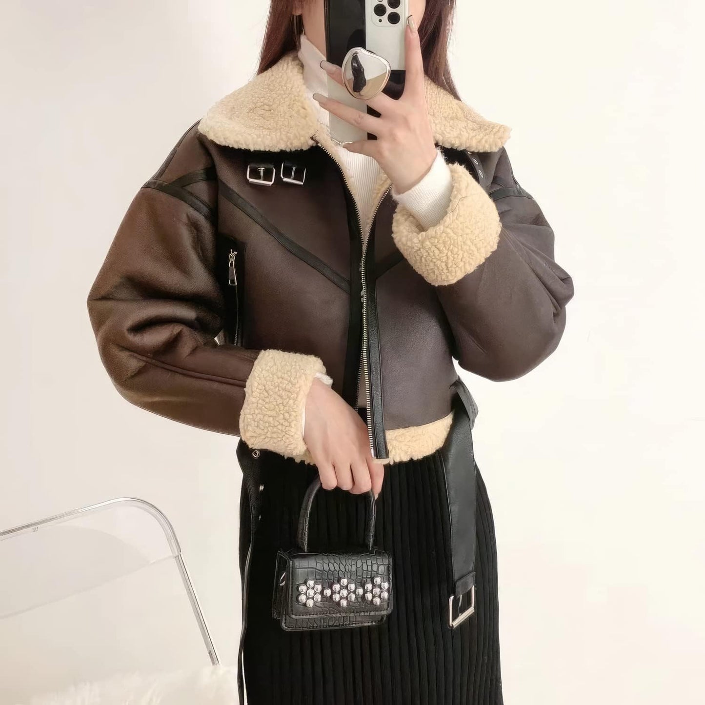 Avery Shearling Leather Jacket