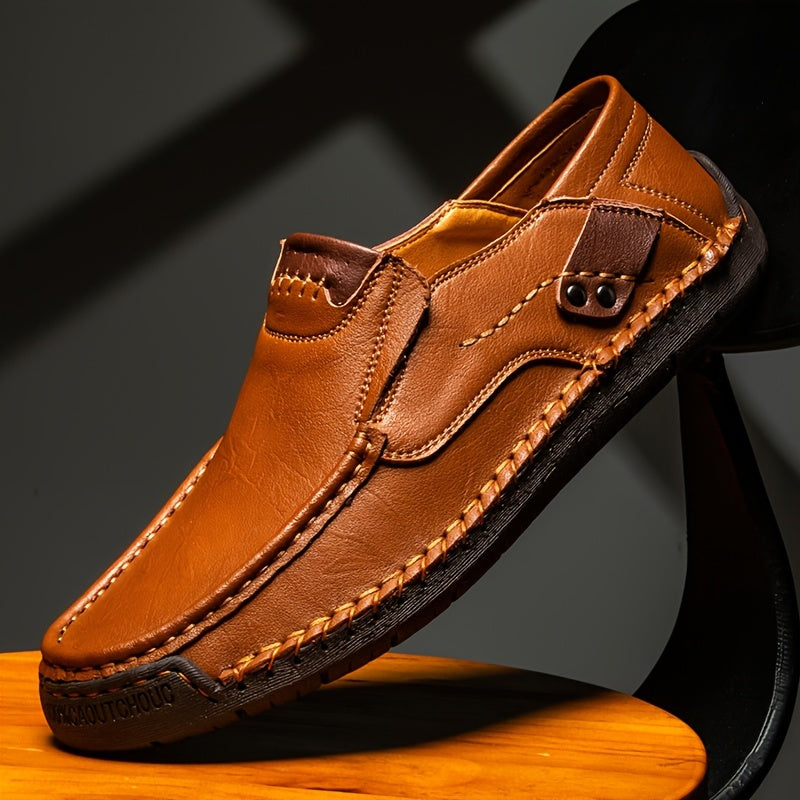 Hudson - Wide fit Slip On leather Loafers