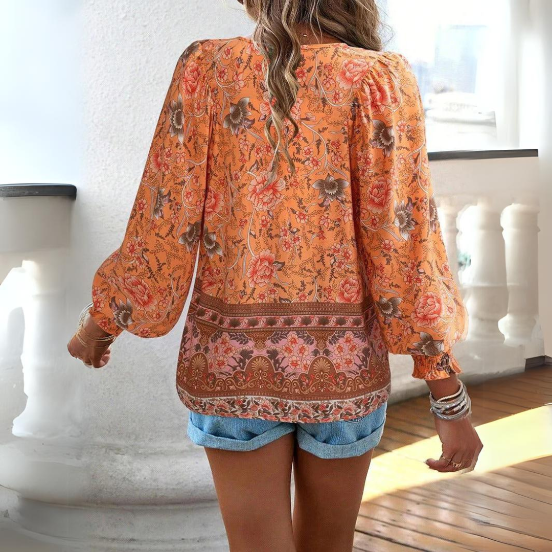 Ashley - Bohemian Chiffon Top