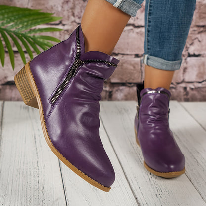 Nisi - Stylish Block Heel Boots