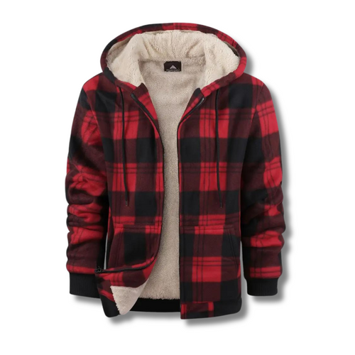 Dereck - Classic Plaid Zip Up Jacket