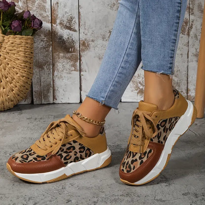 Elissa - Leopard Print Sneakers