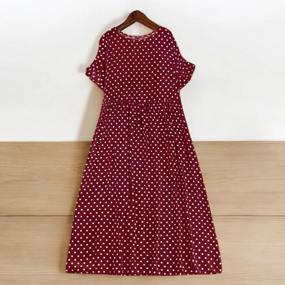 Essie - Rayon Polka dot Maxi Dress