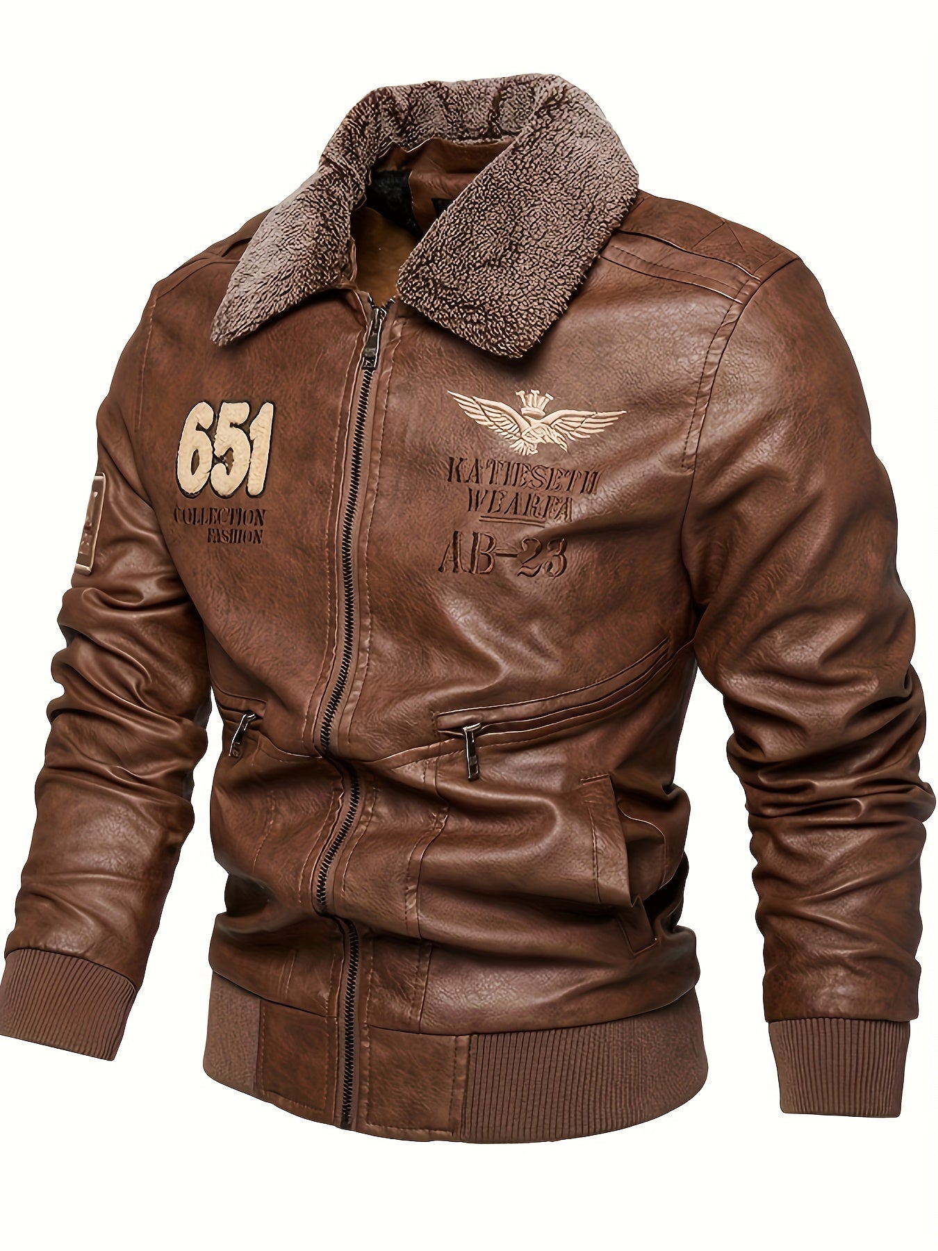 Godfrey - Leather Bomber Jacket