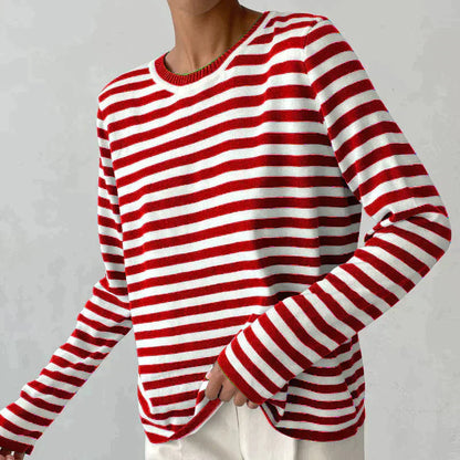 Diana - Stylish Striped Sweatshirt