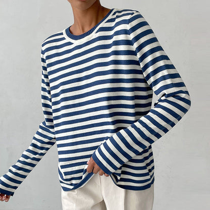 Diana - Stylish Striped Sweatshirt