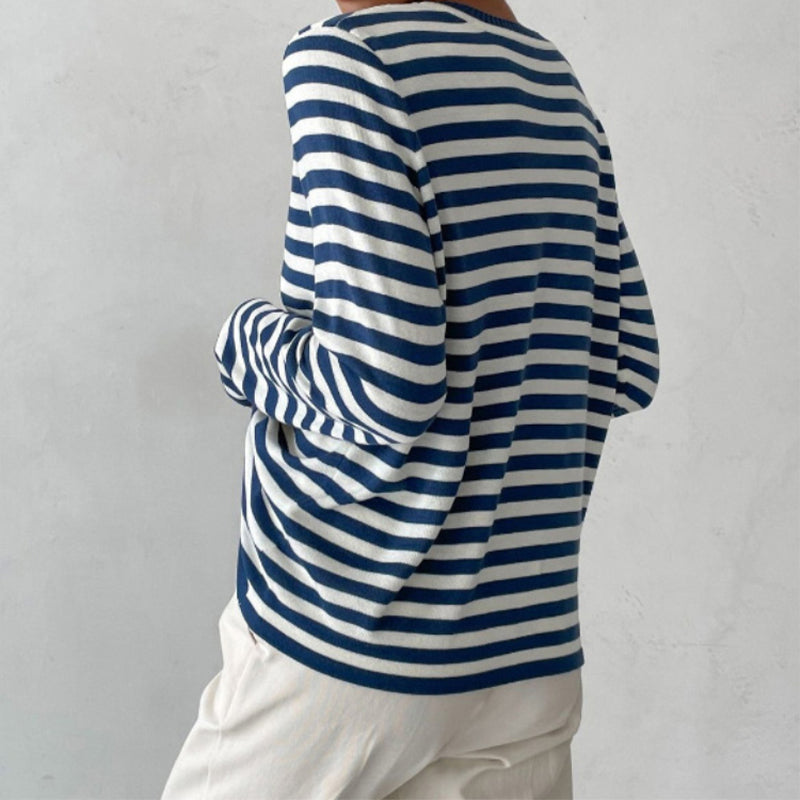 Diana - Stylish Striped Sweatshirt