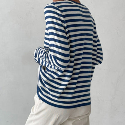 Diana - Stylish Striped Sweatshirt