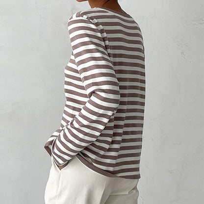 Diana - Stylish Striped Sweatshirt