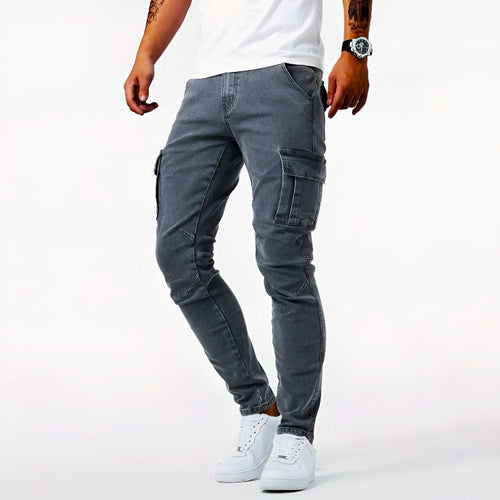 Nathan - Stretchy Cargo Jeans