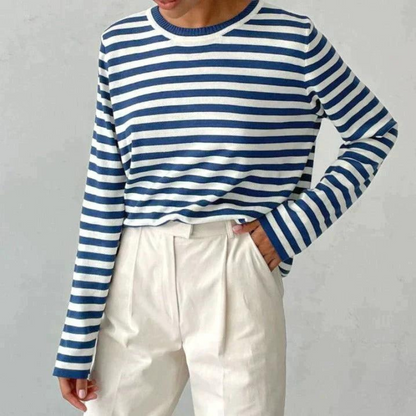 Diana - Stylish Striped Sweatshirt