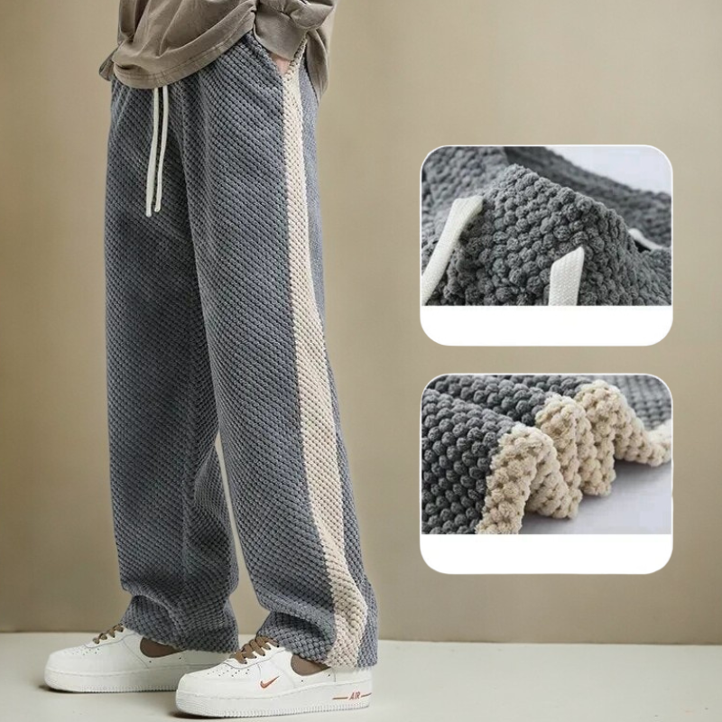 Santorini Waffle Knit Cotton Trousers