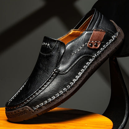 Hudson - Wide fit Slip On leather Loafers