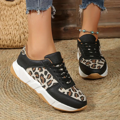 Elissa - Leopard Print Sneakers