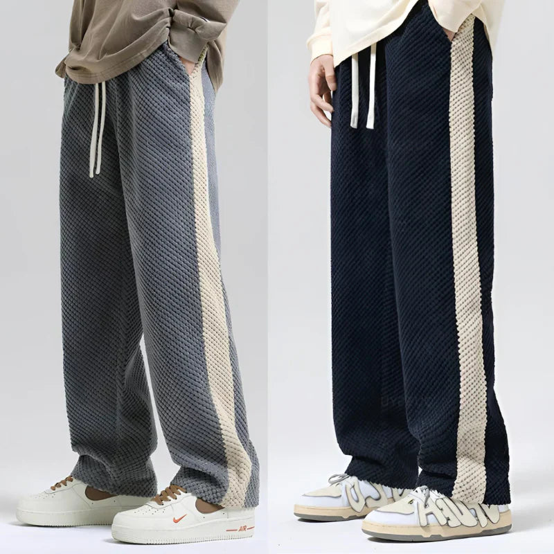 Santorini Waffle Knit Cotton Trousers