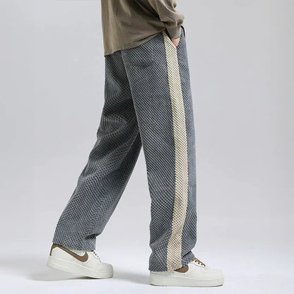 Santorini Waffle Knit Cotton Trousers