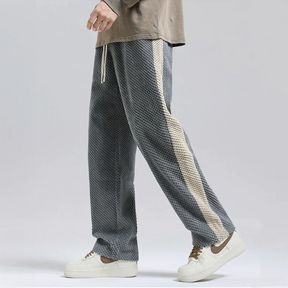 Santorini Waffle Knit Cotton Trousers