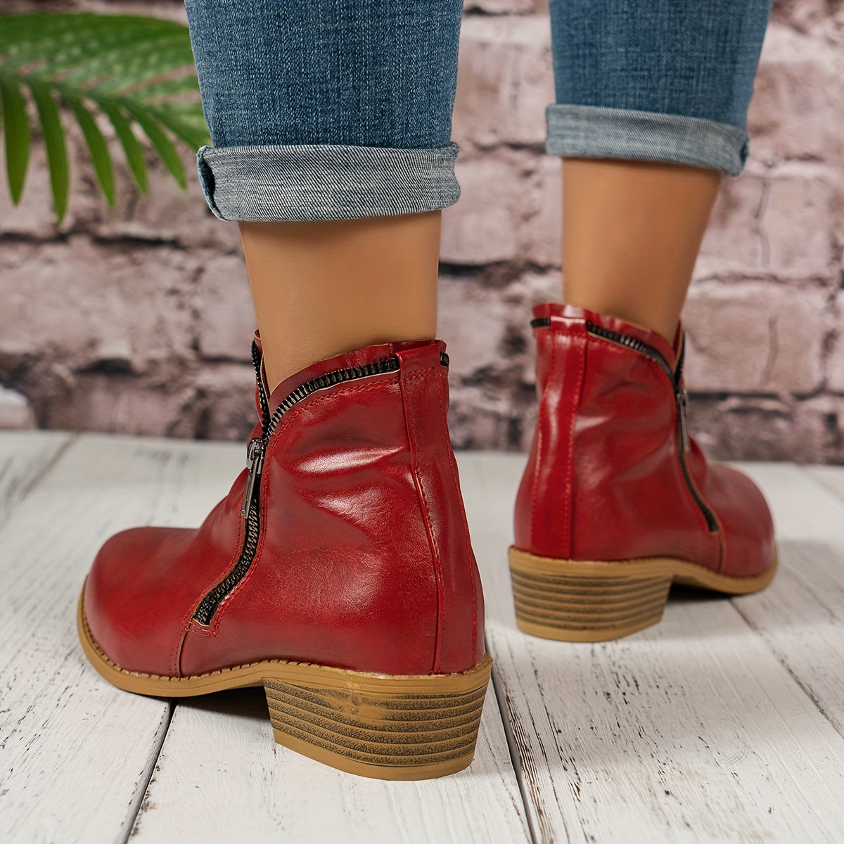 Nisi - Stylish Block Heel Boots