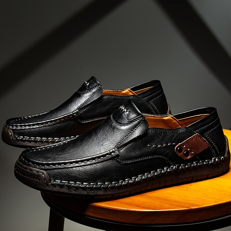 Hudson - Wide fit Slip On leather Loafers