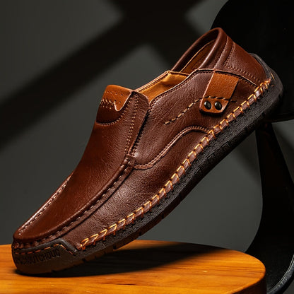 Hudson - Wide fit Slip On leather Loafers