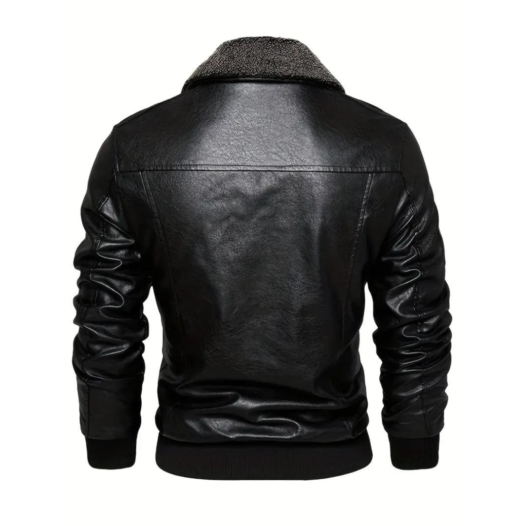 Godfrey - Leather Bomber Jacket